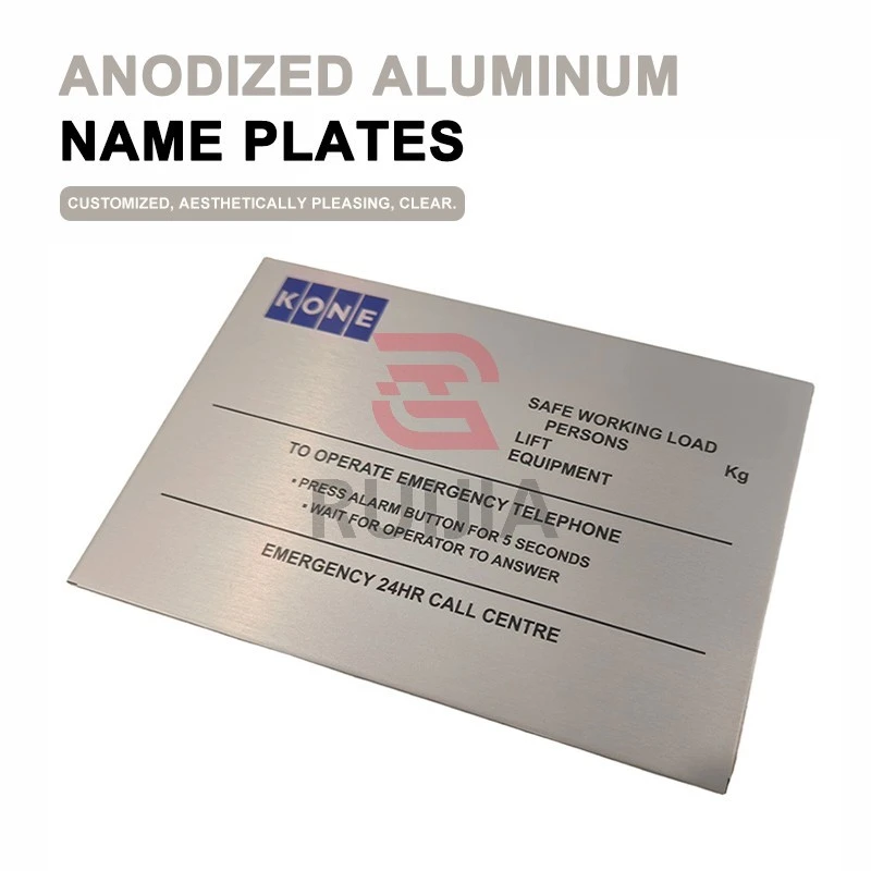 Anodized Aluminum Name Plates