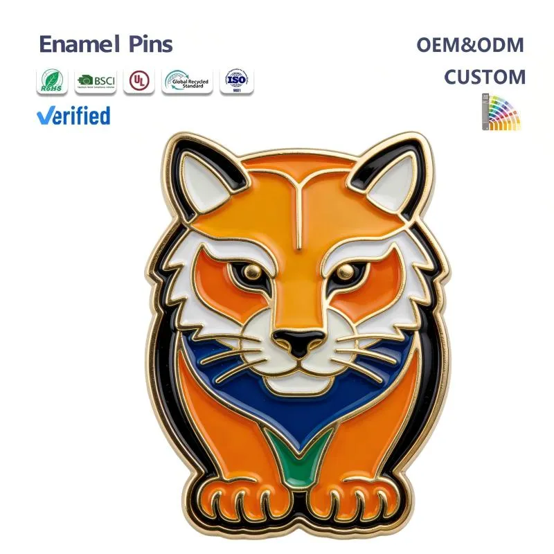 Custom Die-Cut Animal Enamel Pins