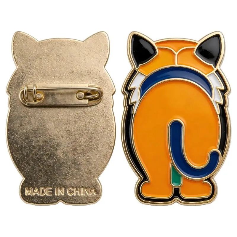 Custom Die-Cut Animal Enamel Pins high quality