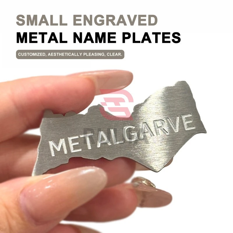 Small Engraved Metal Name Plates