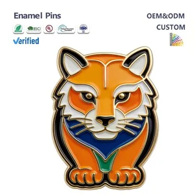 Custom Die-Cut Animal Enamel Pins