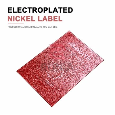 Electroplated Nickel Label