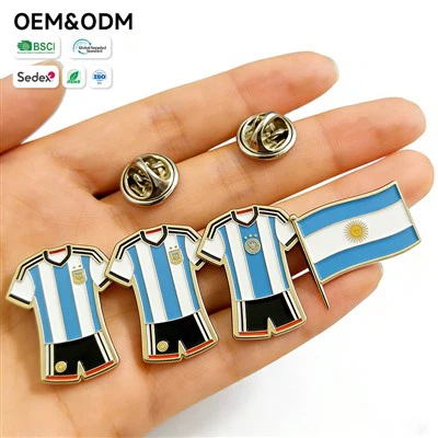 Metal Enamel World Football Badge
