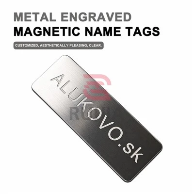 Metal Engraved Magnetic Name Tags