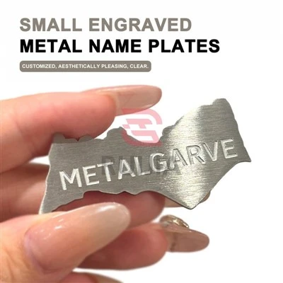 Small Engraved Metal Name Plates