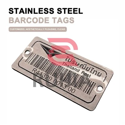 Stainless Steel Barcode Tags